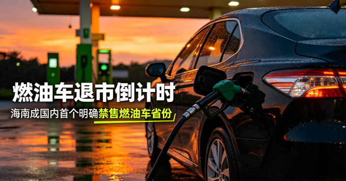国内首个禁售燃油车省份落地 海南明确2030年全域停售燃油新车