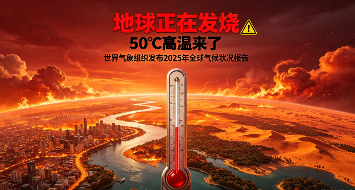 地球持续“发烧”！50℃极端高温频发，11年创下史上*热纪录