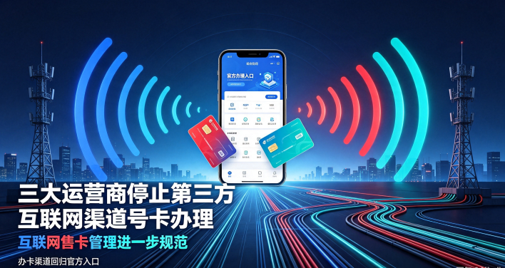 今日起三大运营商叫停第三方线上办卡 互联网售卡迎来全面规范化监管
